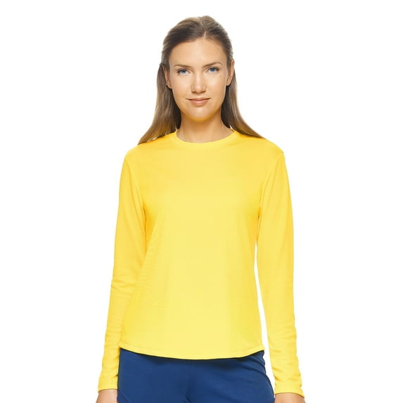 Expert Brand Women's Long Sleeve Performance Gym Activewear T-Shirt