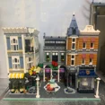 Expert Brick Bank Cafe Corner Model Moc Modular Houses Building Blocks