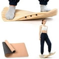 thumbnail image 1 of Expert Choice: 3D Multi-Directional Wooden Balance Board for Standing Desk - Anti-Fatigue Motion Board for Office, Home Gym & Fitness - Core Strength & Stability Trainer for Surfing, Skiing Training, 1 of 6