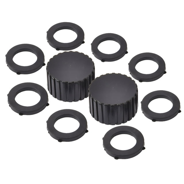 Expert Gardener 10 Piece Plastic Hose Cap & Washer Set