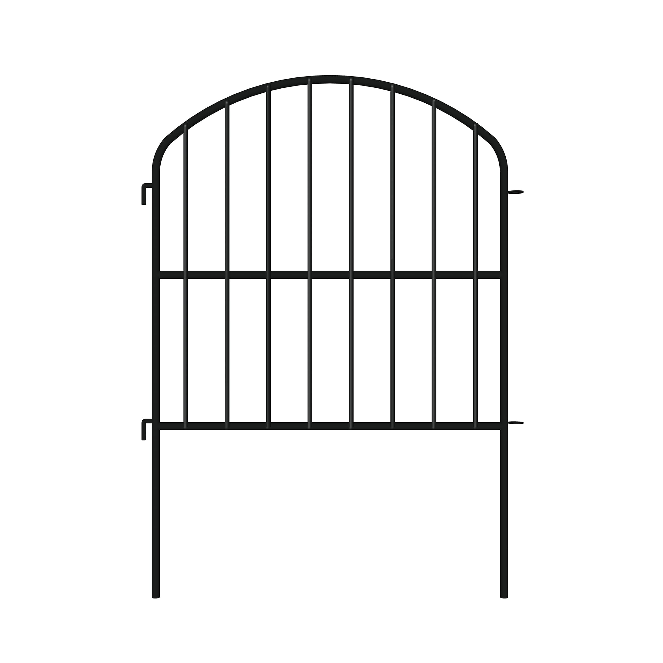 Expert Gardener 18in H x 12in W Black Steel Vertical Garden Border