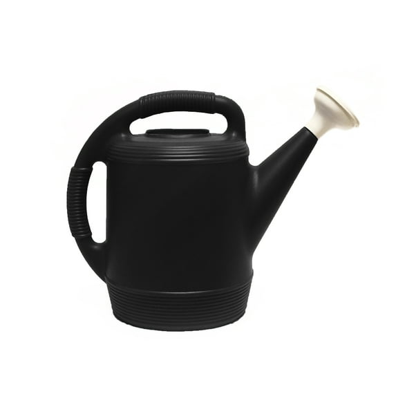 Expert Gardener 2 Gallon Resin Watering Can, Black
