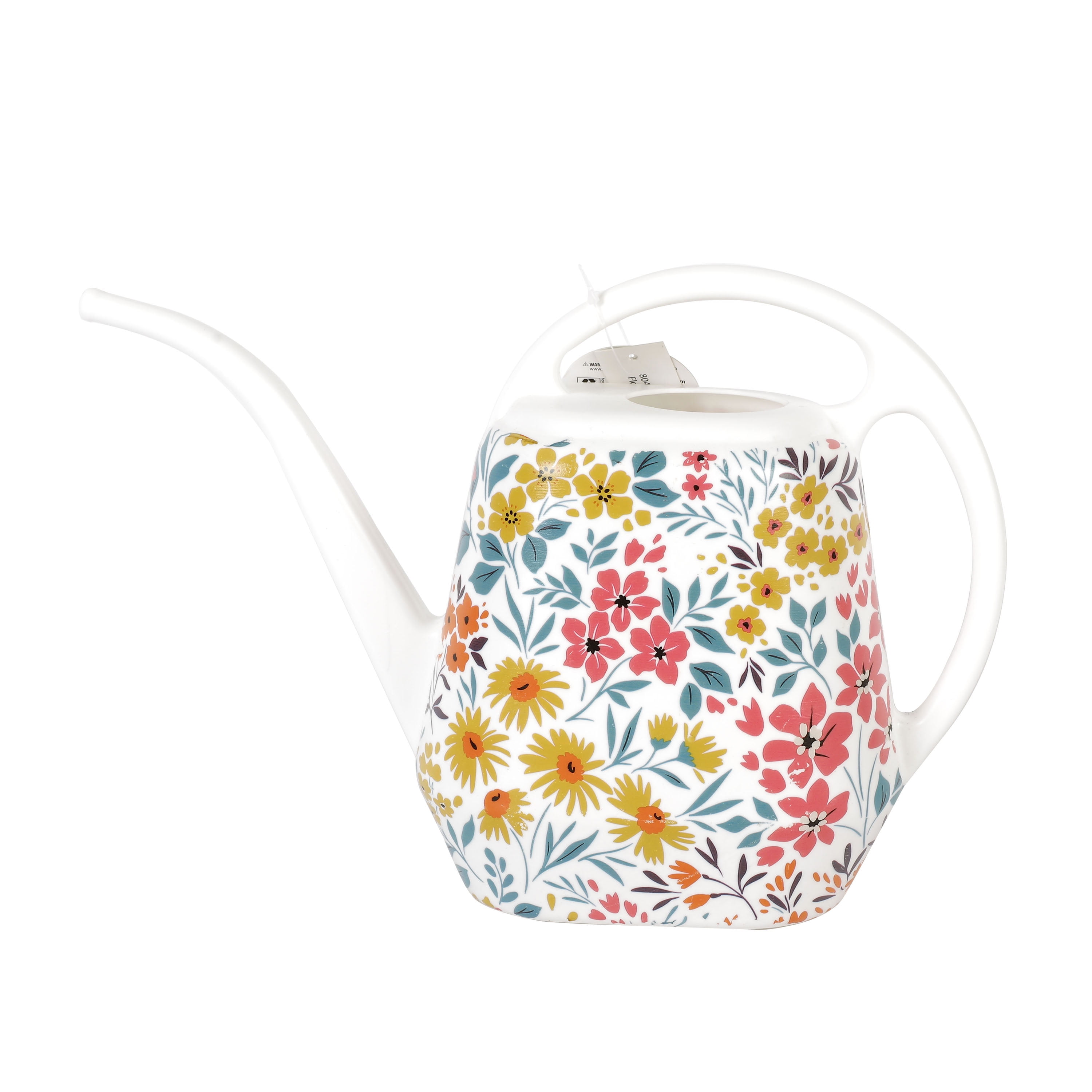 Expert Gardener 2-Liter Plastic Watering Can, Floral Pattern