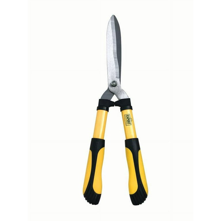 Expert Gardener 20 inch Hedge Shear, Serrated Steel Blade in Black and  Yellow