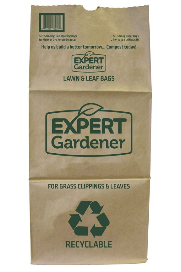30 gal Paper Lawn & Leaf Bags (5 Count)