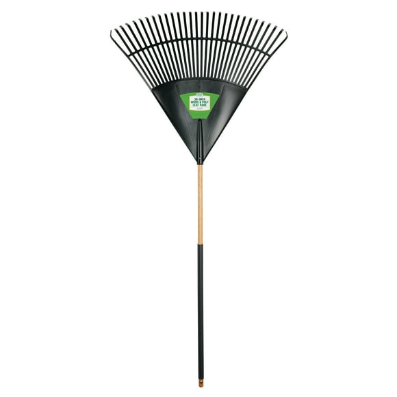 Expert Gardener 30-inch Wood & Poly Leaf Rake