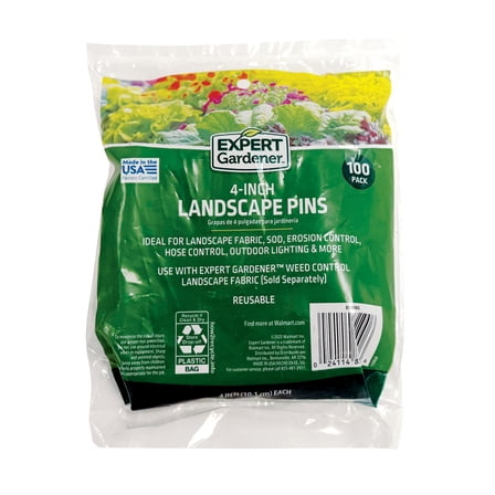 Expert Gardener 4” Weed Barrier Fabric Landscape Pins 100 pack