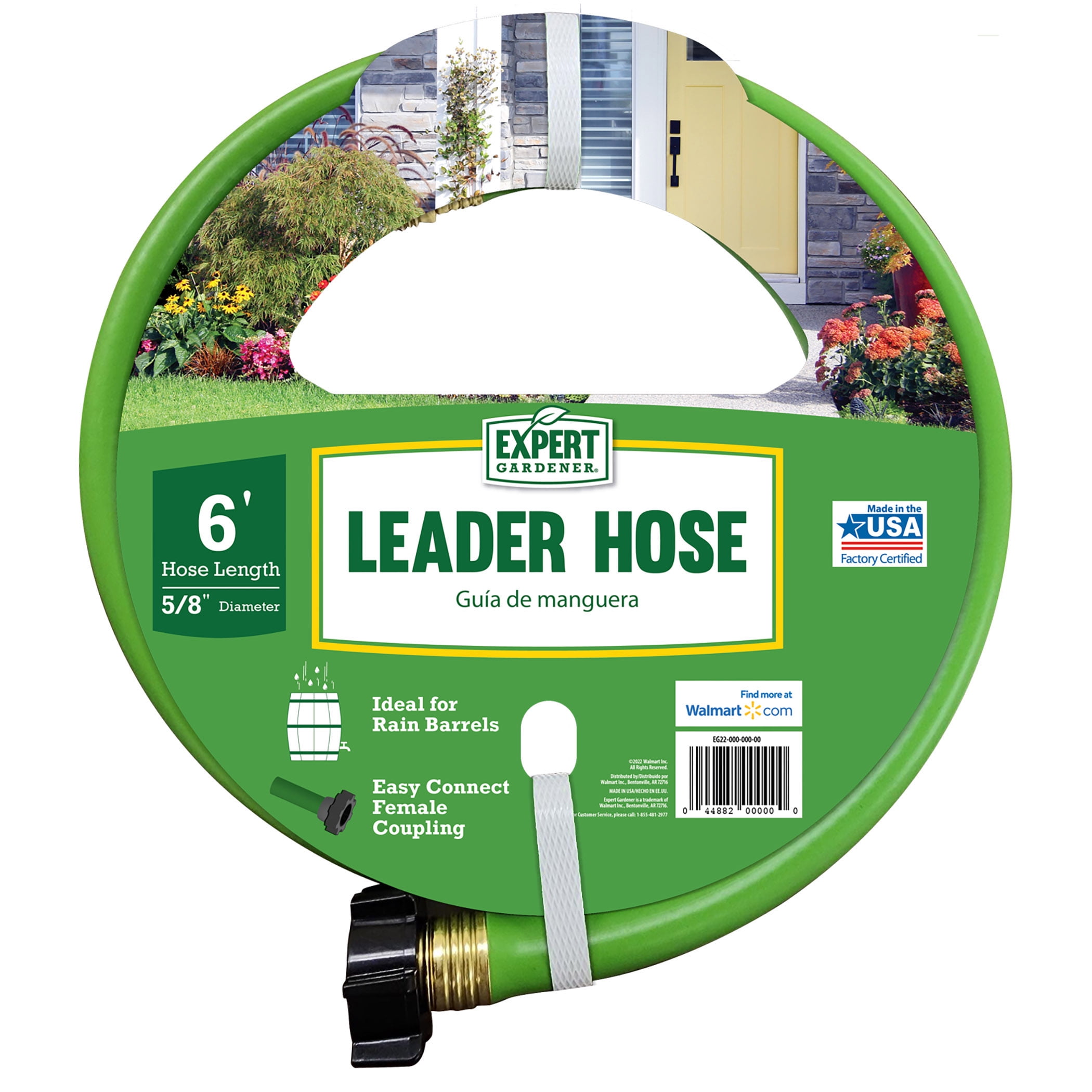Best Garden 5/8 In. Dia. x 6 Ft. L. Leader Hose with Male & Female  Couplings - Parker's Building Supply