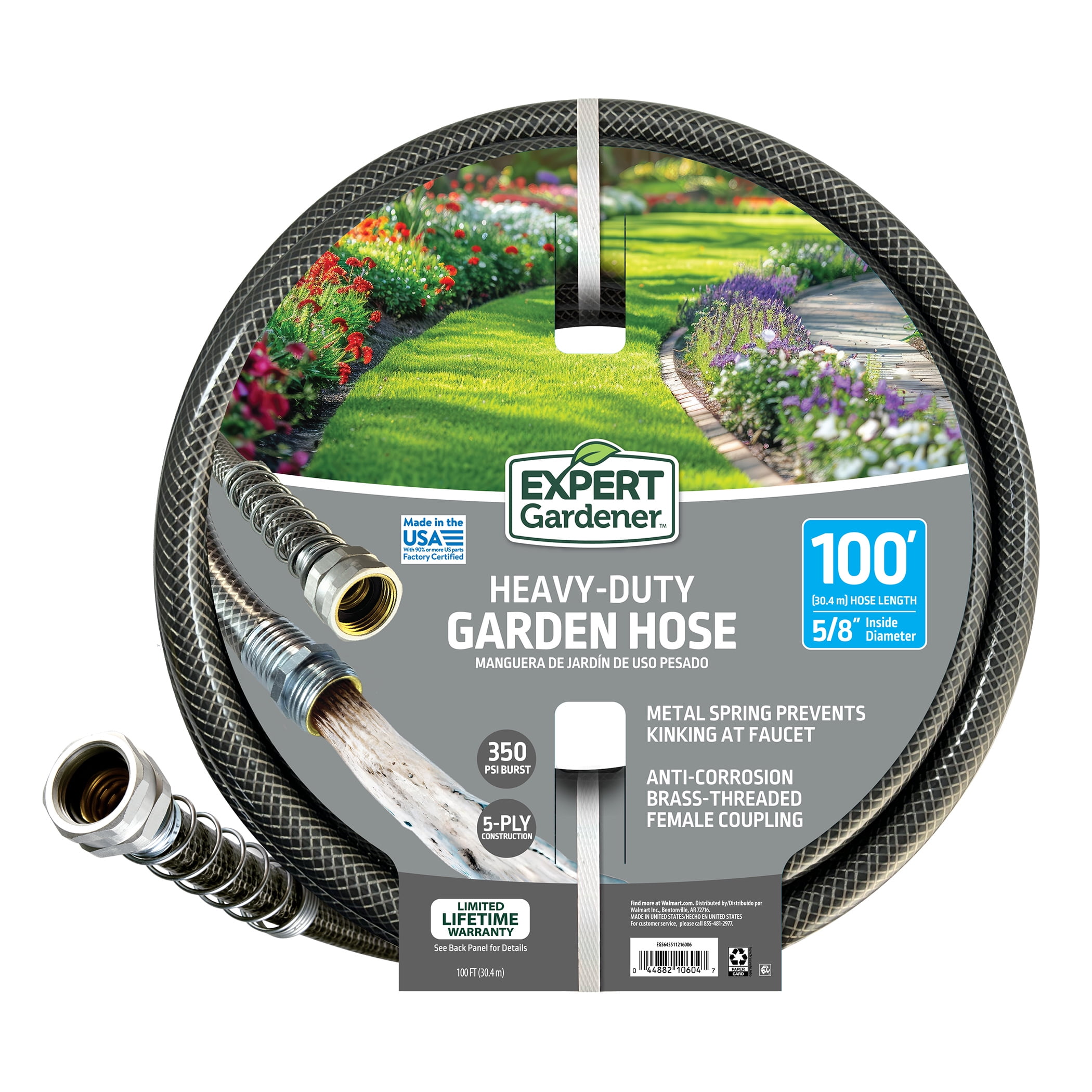 Expert Gardener 5/8-Inch x 100-Foot Heavy Duty Garden Hose