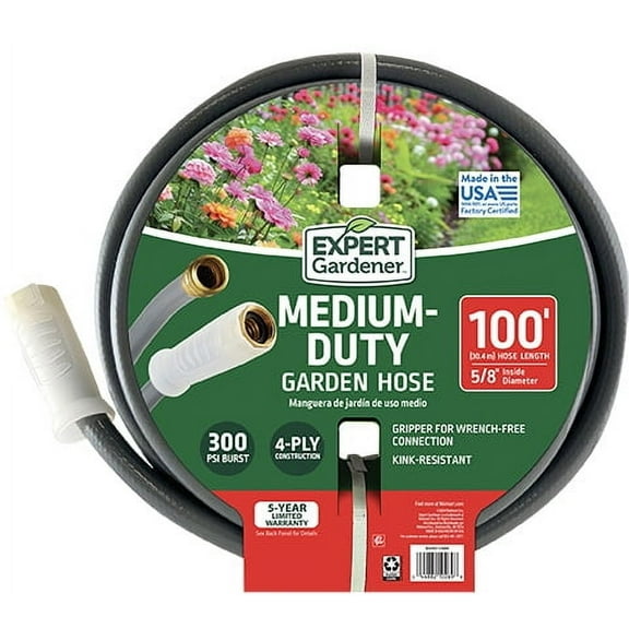 Expert Gardener 5/8- Inch x 100-Foot Medium Duty Garden Hose