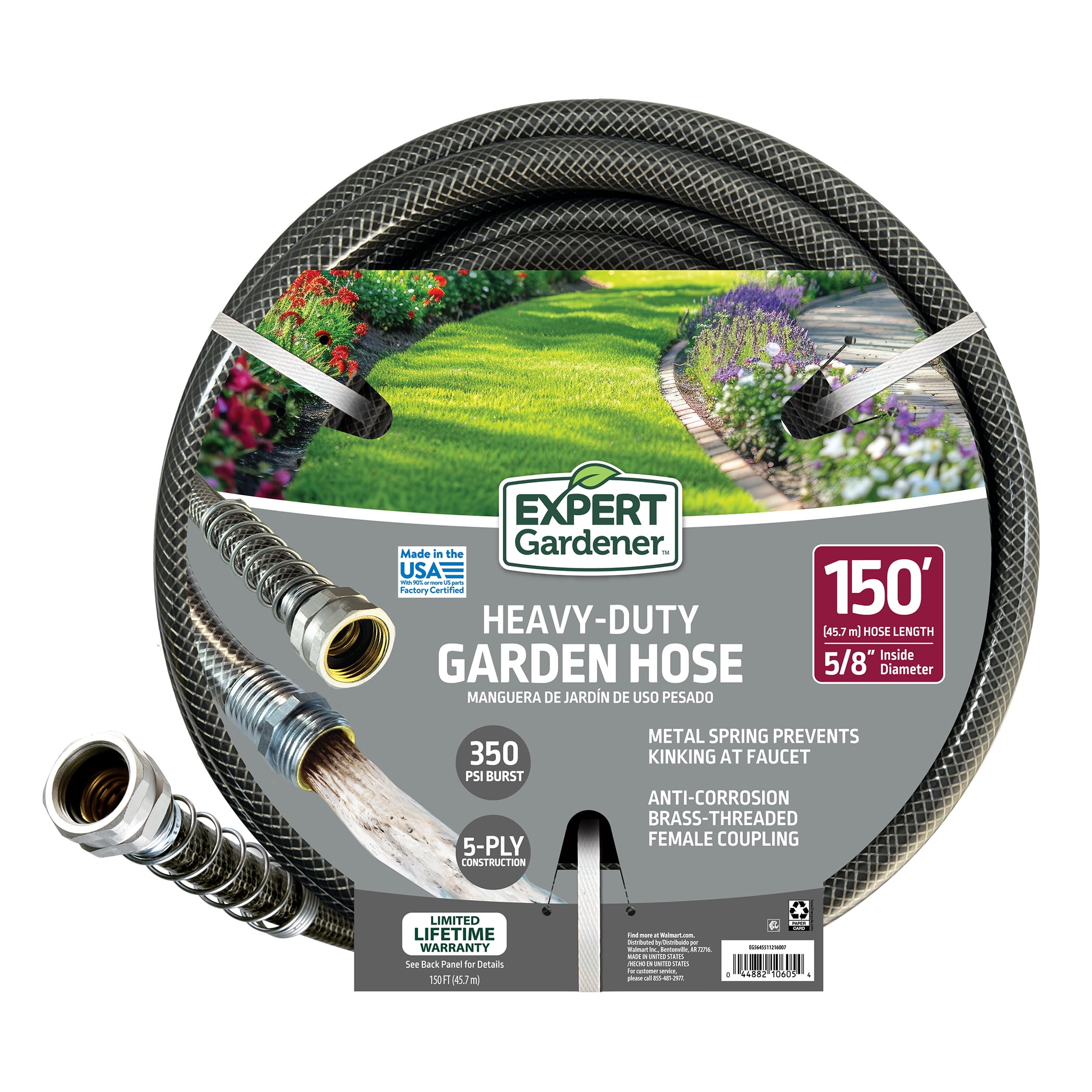 Expert Gardener 5/8-Inch x 150-Foot Heavy Duty Garden Hose - Walmart.com