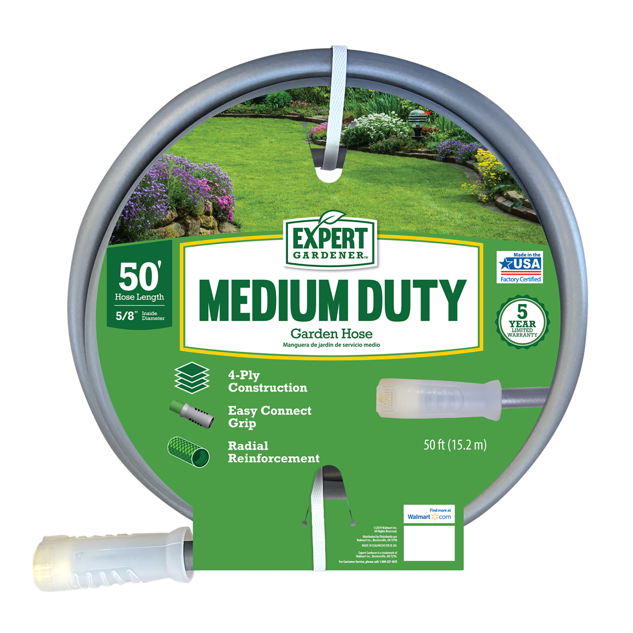 Expert Gardener 5/8" x 100 ft Medium Duty Garden Hose