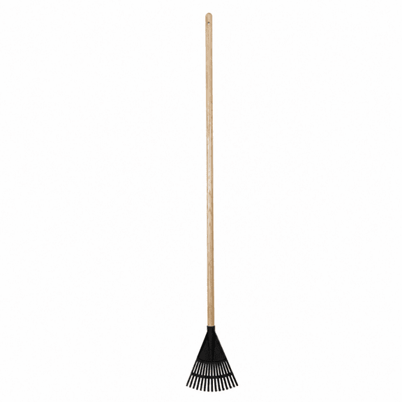 Expert Gardener 8-inch Wood and Poly Shrub Leaf Rake