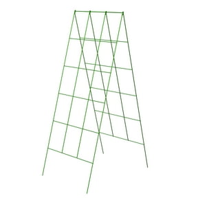 Expert Gardener Steel A-Frame Trellis Green 1 Inch Deep x 18 Inch Wide x 48 Inch Tall 3.3 lbs