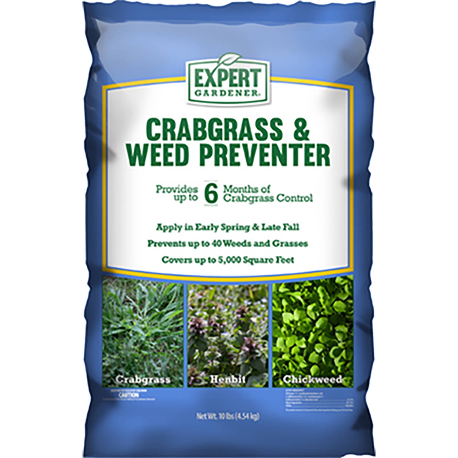 Expert Gardener Crabgrass and Weed Preventer Fertilizer, 10 lb