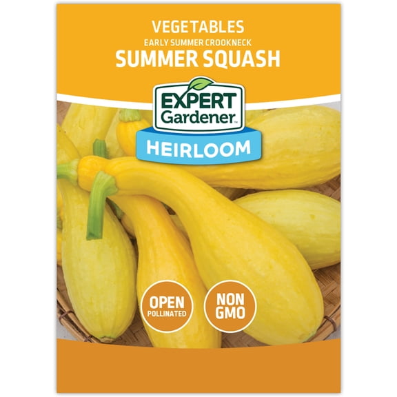 Expert Gardener Crookneck, Early Summer Squash Vegetable