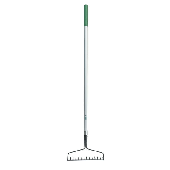 Expert Gardener Fiberglass Long Handle 14-Tine Bow Rake with Comfort End Grip