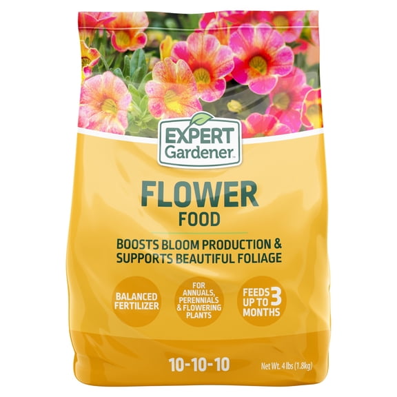 Expert Gardener Flower Plant Food Fertilizer 10-10-10, 4 lb