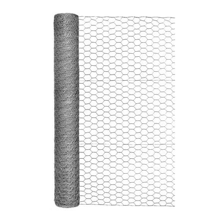 Expert Gardener Galvanized Steel Gray Poultry Netting - 36 in x 50 ft - Rolled Wire Netting