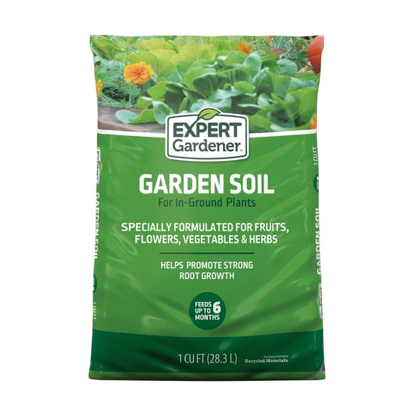 Expert Gardener Garden Soil for In-Ground Plants, 1 cu. ft.
