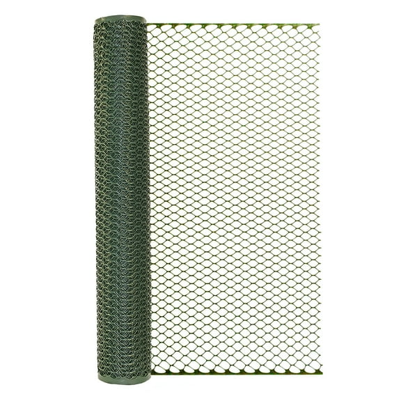 Expert Gardener Green Plastic Poultry Netting, 25'L x 36"H