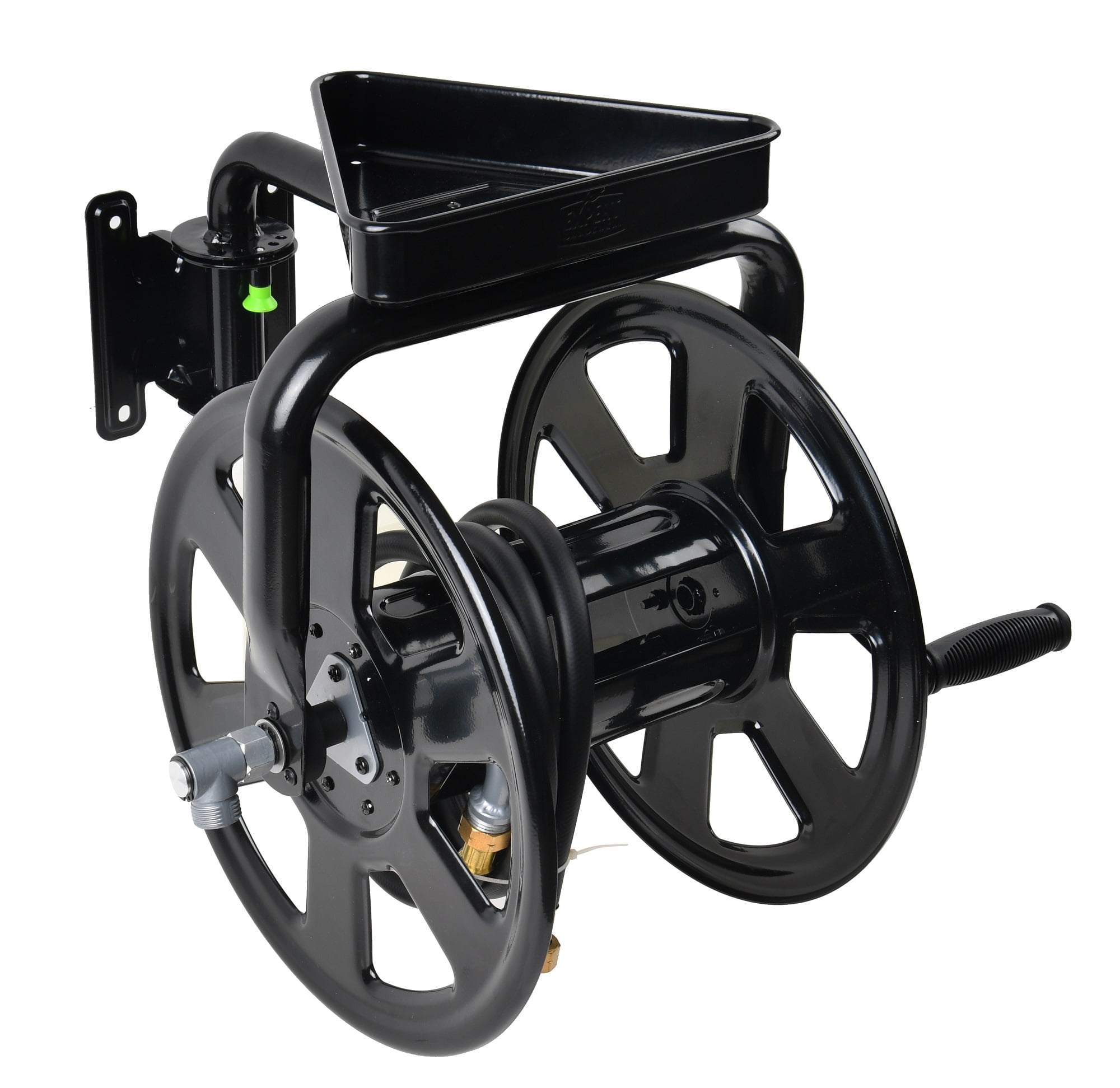 Expert Gardener HeavyDuty 100Foot Mounted Hose Reel