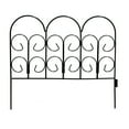 thumbnail image 1 of Expert Gardener Iris Black Powder Coated Steel Garden Border 16 inches H x 18 inches W, 1 of 16
