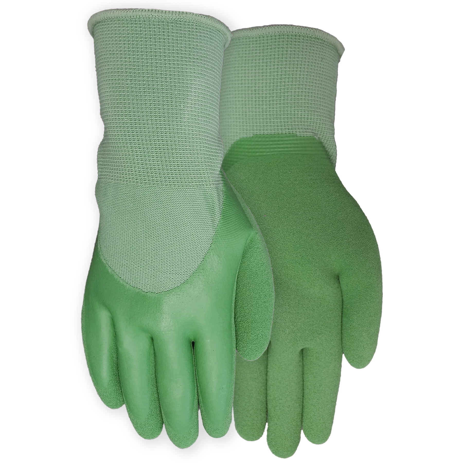 Expert Gardener Ladies Double Dipped Latex Glove, Medium, Green