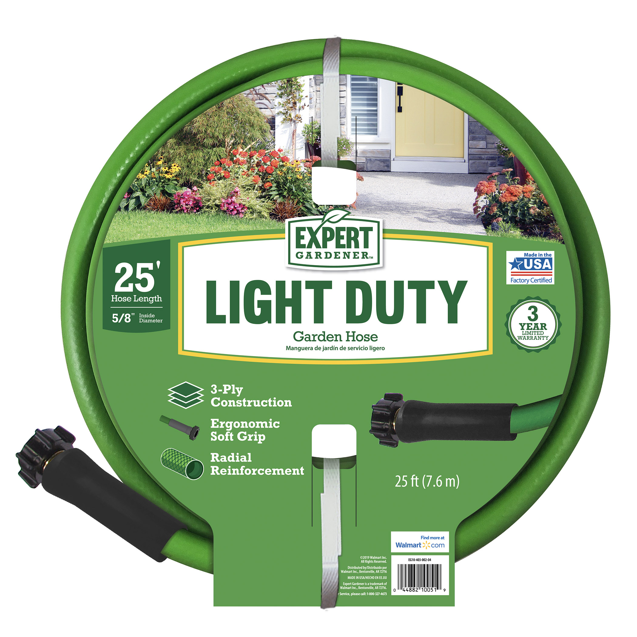 Expert Gardener Light Duty 5/8" x 25' Garden Hose - image 1 of 6