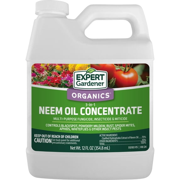 Expert Gardener Neem Oil Insect and Disease Control, 12 fl oz. Concentrate