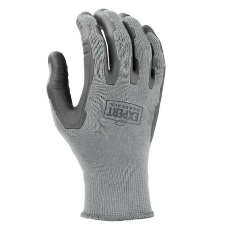 Expert Gardener No-Slip Grip Gloves, Grey, Medium