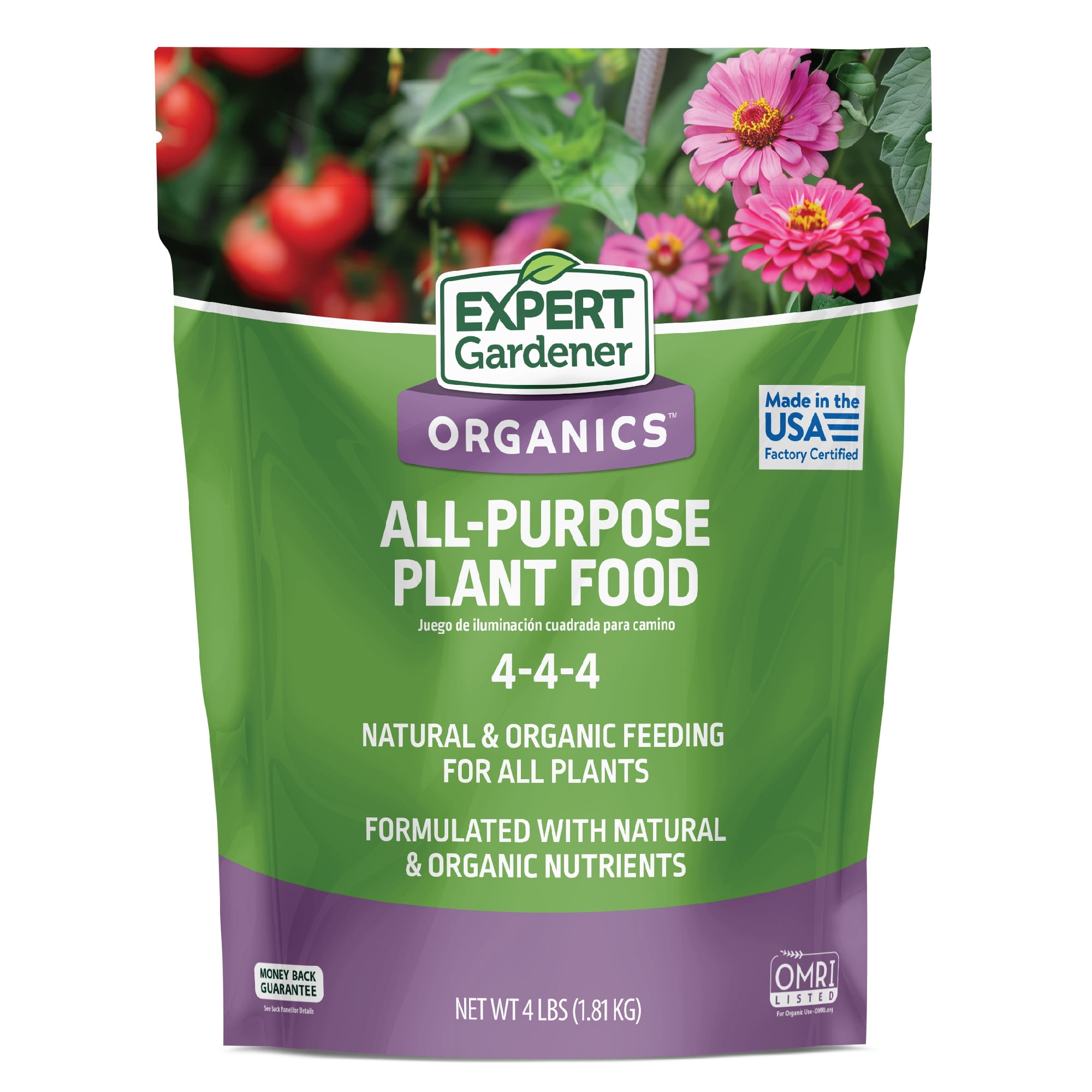Expert Gardener Organic All-Purpose Plant Food, 4 lb Fertilizer