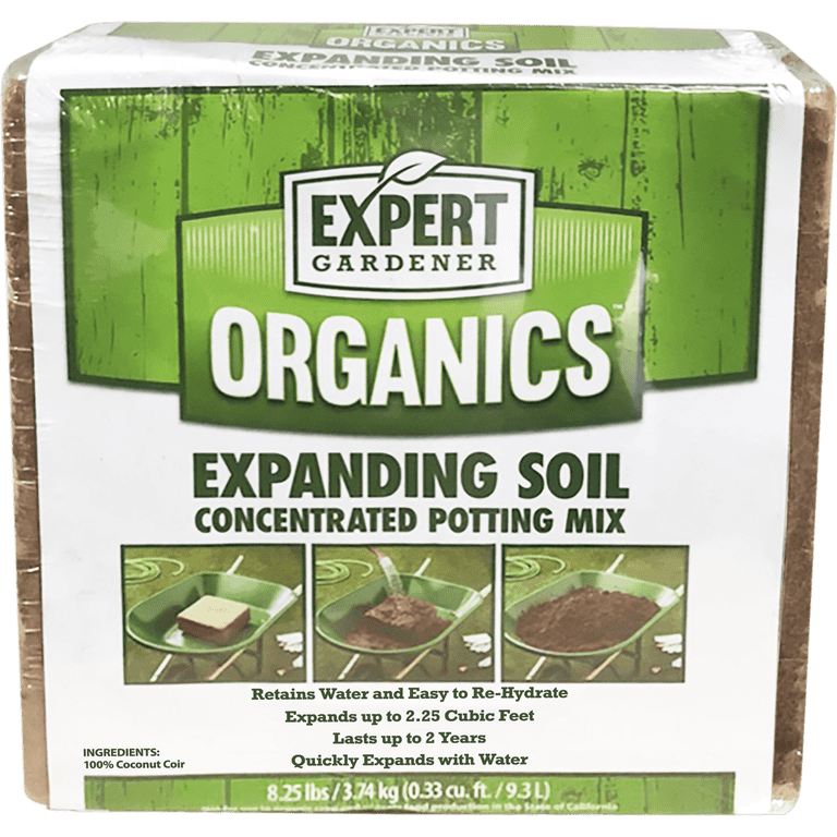 Expert Gardener Organics 2.25 cu ft Expanding Soil Concentrated