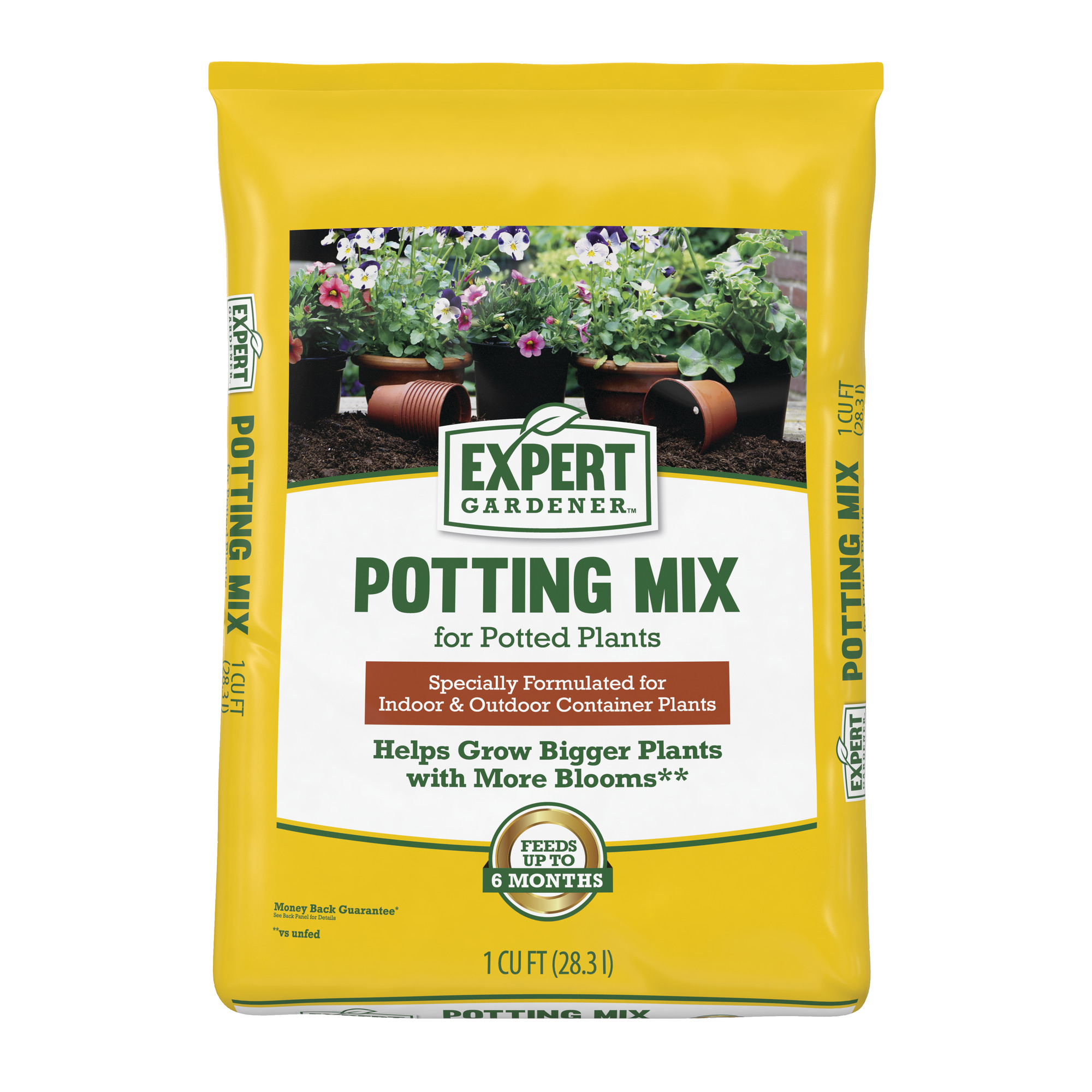 Expert Gardener Potting Mix for Indoor & Outdoor Potted Plants, 1 cu ft - image 1 of 7