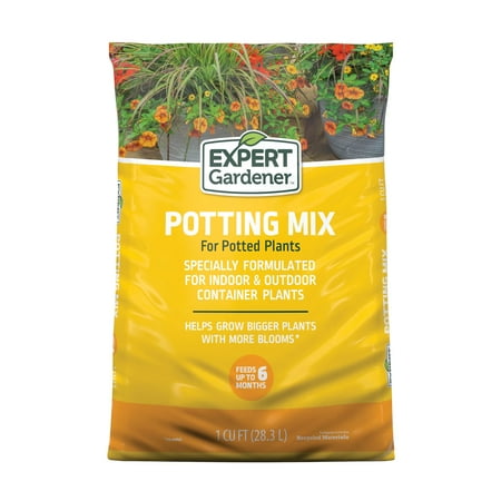Expert Gardener Potting Mix for Potted Plants, 1 Cu. Ft., Indoor and Outdoor Soil