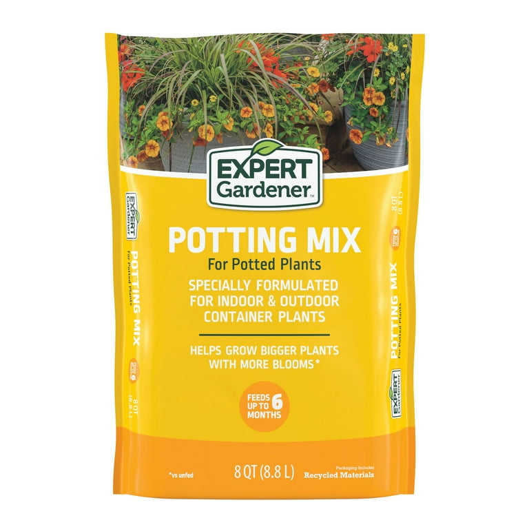 Expert Gardener Potting Mix for Indoor & Outdoor Potted Plants, 8