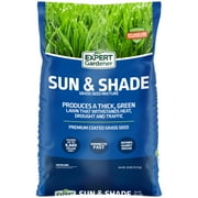 Expert Gardener Sun & Shade Northern Grass Seed Mix, for Sun to Partial Shade Grasses, 20 lb. New Bag