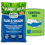 Expert Gardener Sun & Shade Southern Grass Seed Mix, for Sun to Partial Shade, 20 lb.