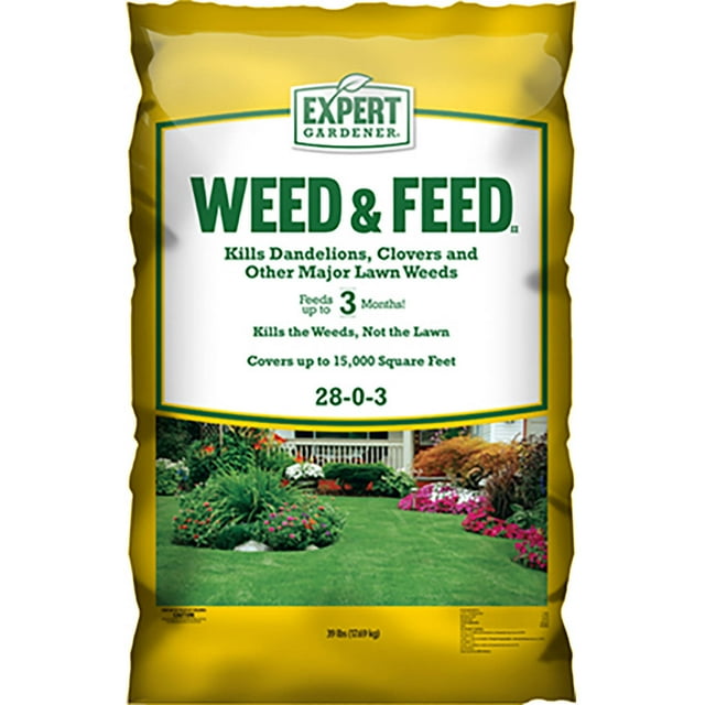 Expert Gardener Weed and Feed Lawn Food, 2803 Fertilizer, 39.2 lb
