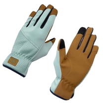 Expert Gardener Womens Breathable SlipOn Synthetic Leather Gardening Gloves, Size M