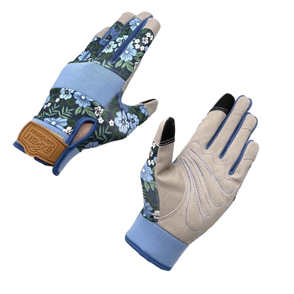 Expert Gardener Womens Cooling, Adustable Wrist, Synthetic Leather Gardening Gloves, Size M