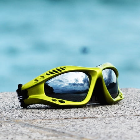 Expert Goggles Lime Metallic Frame with Case PWC Jet Ski