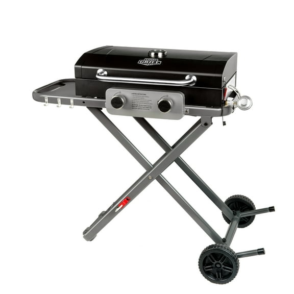 Expert Grill 2-Burner Black Propane Gas Grill with Folding Legs, New
