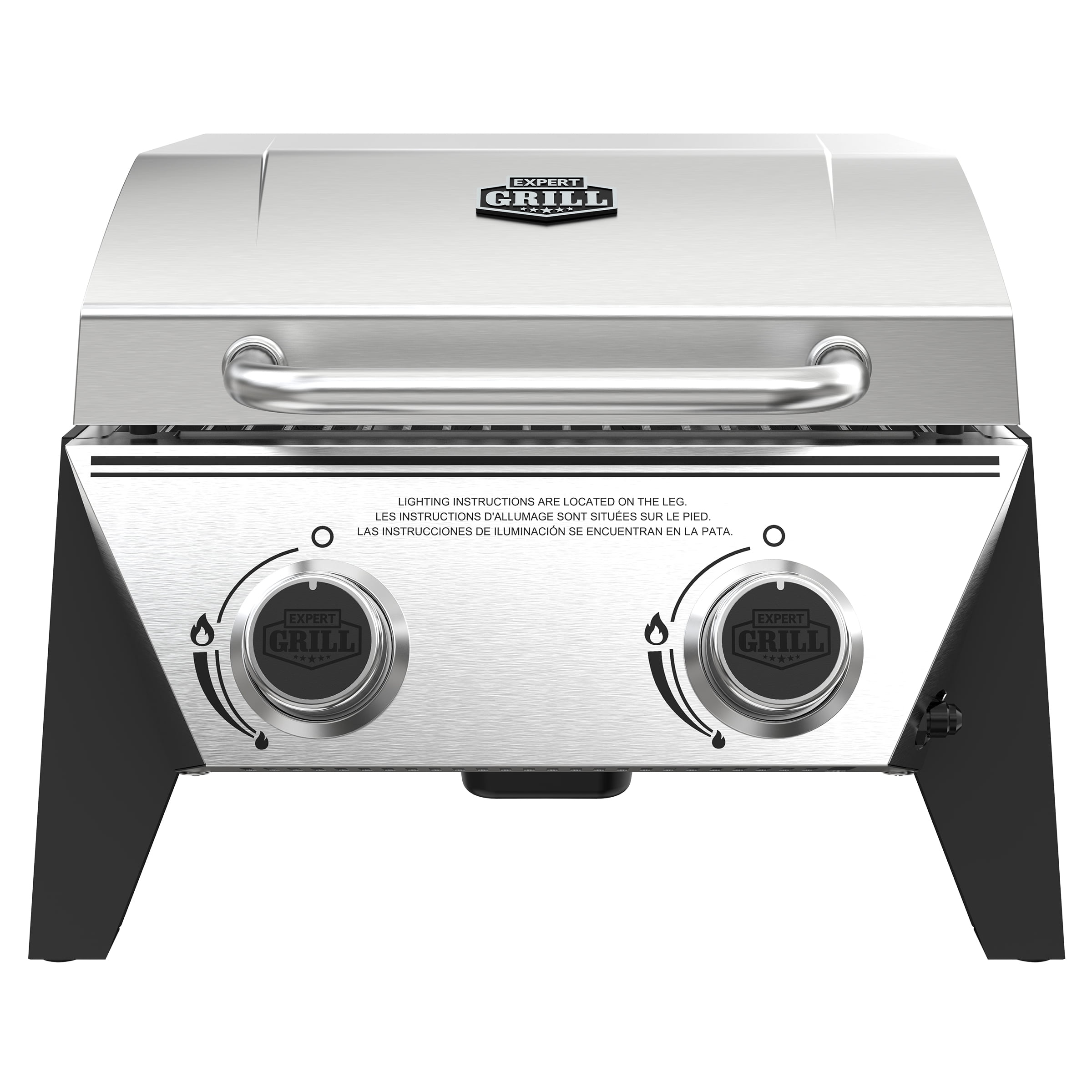 Free Shipping! Expert Grill 2 Burner Tabletop Gas Grill, Stainless