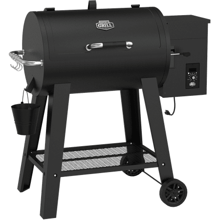 Expert Grill 28" Pellet Grill with Wheels, 22lb Capacity Hopper, Black