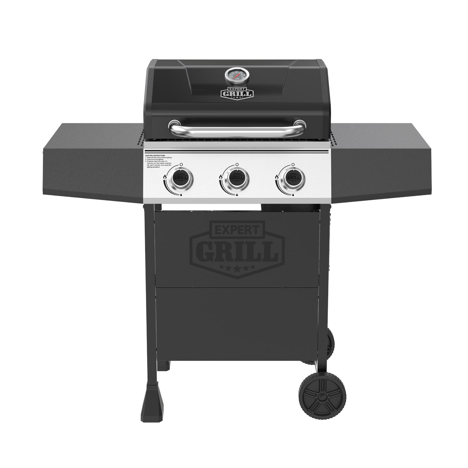 Expert Grill Gas Grill, Burner Propane Gas Grill with Wheels
