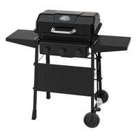 Expert Grill 3 Burner Propane Gas Grill w/ Wheels & Side Shelves, 27,000 BTU, 450 Sq. In. Total Cooking Area (Black)