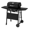 thumbnail interactive-video image 1 of Expert Grill 3-Burner Propane Gas Grill with Wheels and Side Shelves, Black, 1 of 16