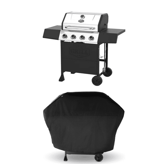 Expert Grill 4 Burner Propane Gas Grill and Protective Soft Cover
