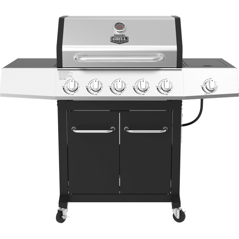 Expert Grill 5 Burner Propane Gas Grill with Side Burner Walmart